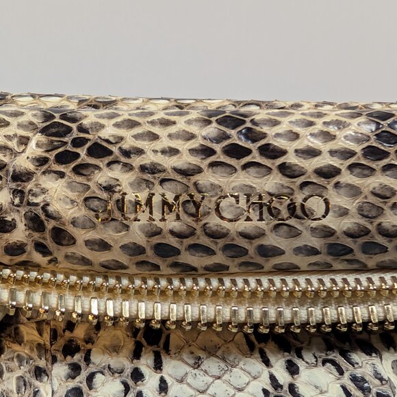 Jimmy Choo Rilley Clutch Bag in Natural Python - Picture 5 of 14